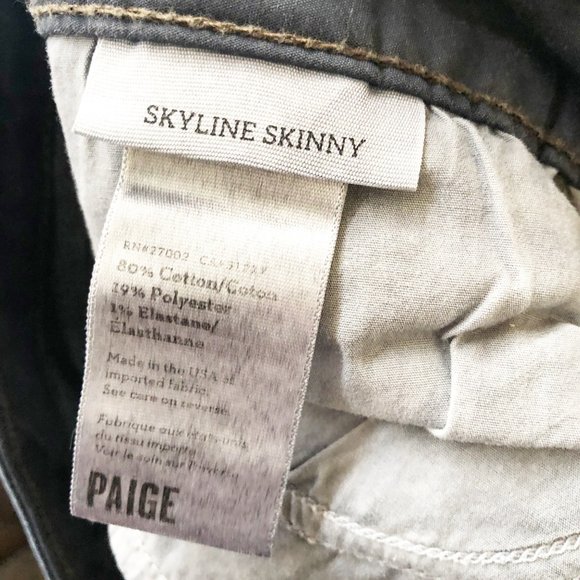 Paige Women's Skyline Skinny Dark Wash Jeans 31 - Picture 4 of 4